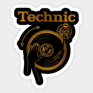 Technic deejay Sticker